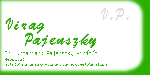 virag pajenszky business card